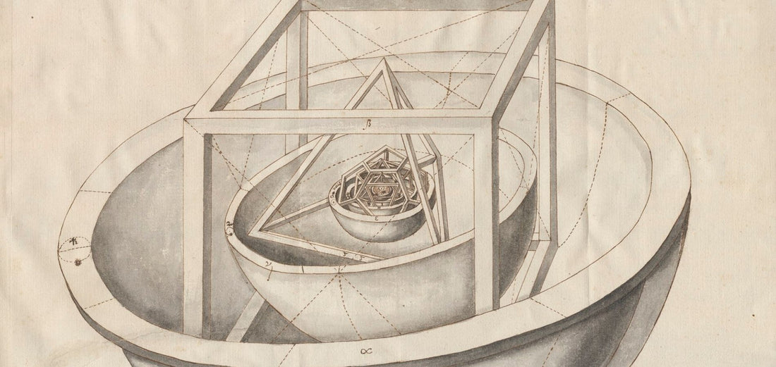 Kepler's Platonic solid model of the Solar System from Mysterium Cosmographicum
